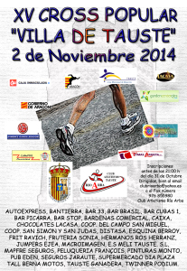 Cartel XV Cross Tauste 2014