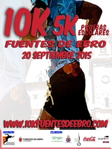 Cartel 10K Fuentes de Ebro 2015