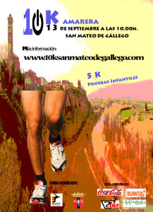 Cartel 10K San Mateo Gallego 2015