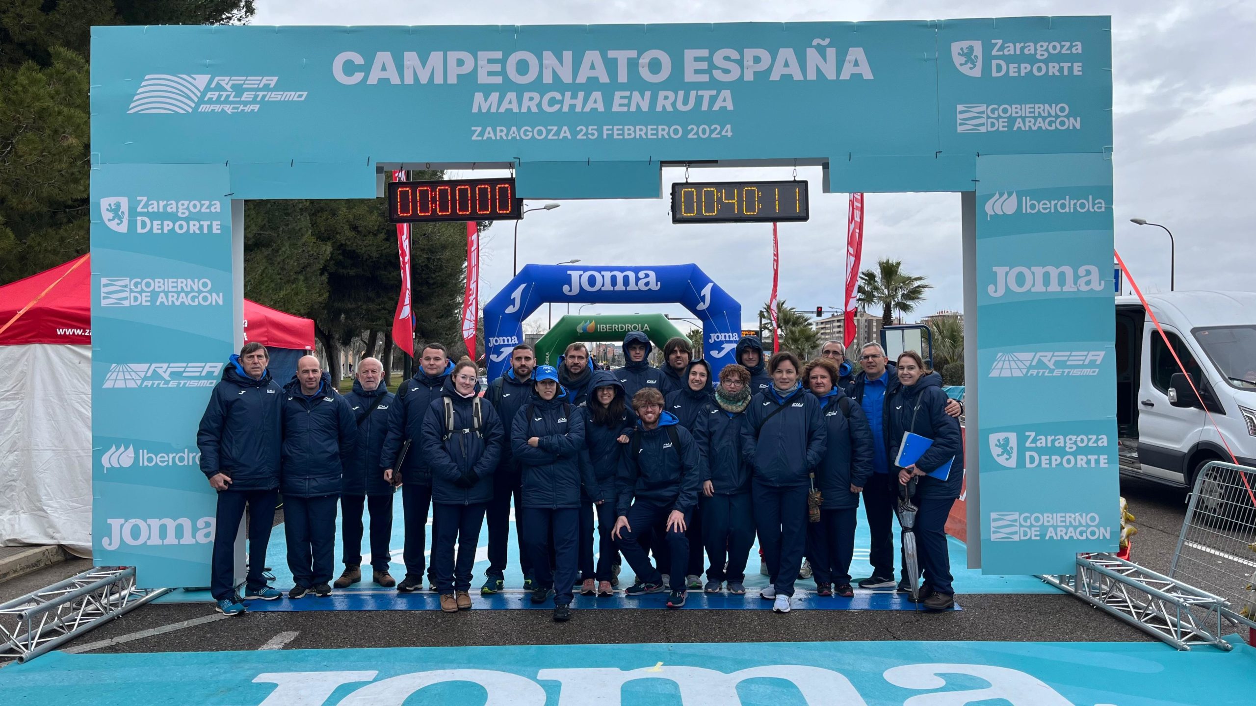 Parte del Jurado del Cto. de España de Marcha en Ruta (Zaragoza, 2024)